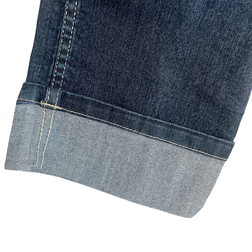 Chico’s Stretch Rolled Crop Blue Jeans Sz S/M (Chico’s 0.5) - Picture 4 of 12